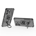 For Oppo Reno14 Pro 5G (Global) Case Rotatable Ring Kickstand PC + TPU Shockproof Phone Cover