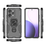 For Oppo Reno14 Pro 5G (Global) Case Rotatable Ring Kickstand PC + TPU Shockproof Phone Cover