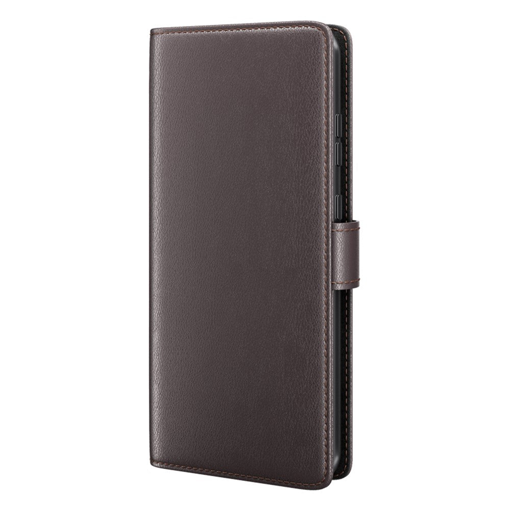 For Samsung Galaxy S23 Ultra Case Genuine Split Leather Phone Cover with Wallet Stand