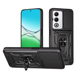 For Oppo A5 5G Case with Slide Camera Lid PC + TPU Kickstand Phone Cover