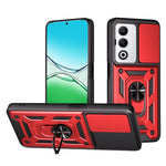For Oppo A5 5G Case with Slide Camera Lid PC + TPU Kickstand Phone Cover
