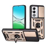 For Oppo A5 5G Case with Slide Camera Lid PC + TPU Kickstand Phone Cover