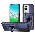 For Oppo A5 5G Case with Slide Camera Lid PC + TPU Kickstand Phone Cover