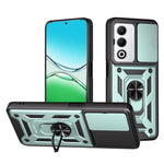 For Oppo A5 5G Case with Slide Camera Lid PC + TPU Kickstand Phone Cover
