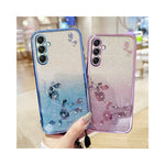 KADEM För Samsung Galaxy A18 5G / A18 4G / A17 5G / A17 4G Skal Blommönster TPU Gradient Mobilskal med Snoddar