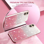 KADEM For Samsung Galaxy A06 4G Case Flower TPU Flexible Gradient Phone Cover