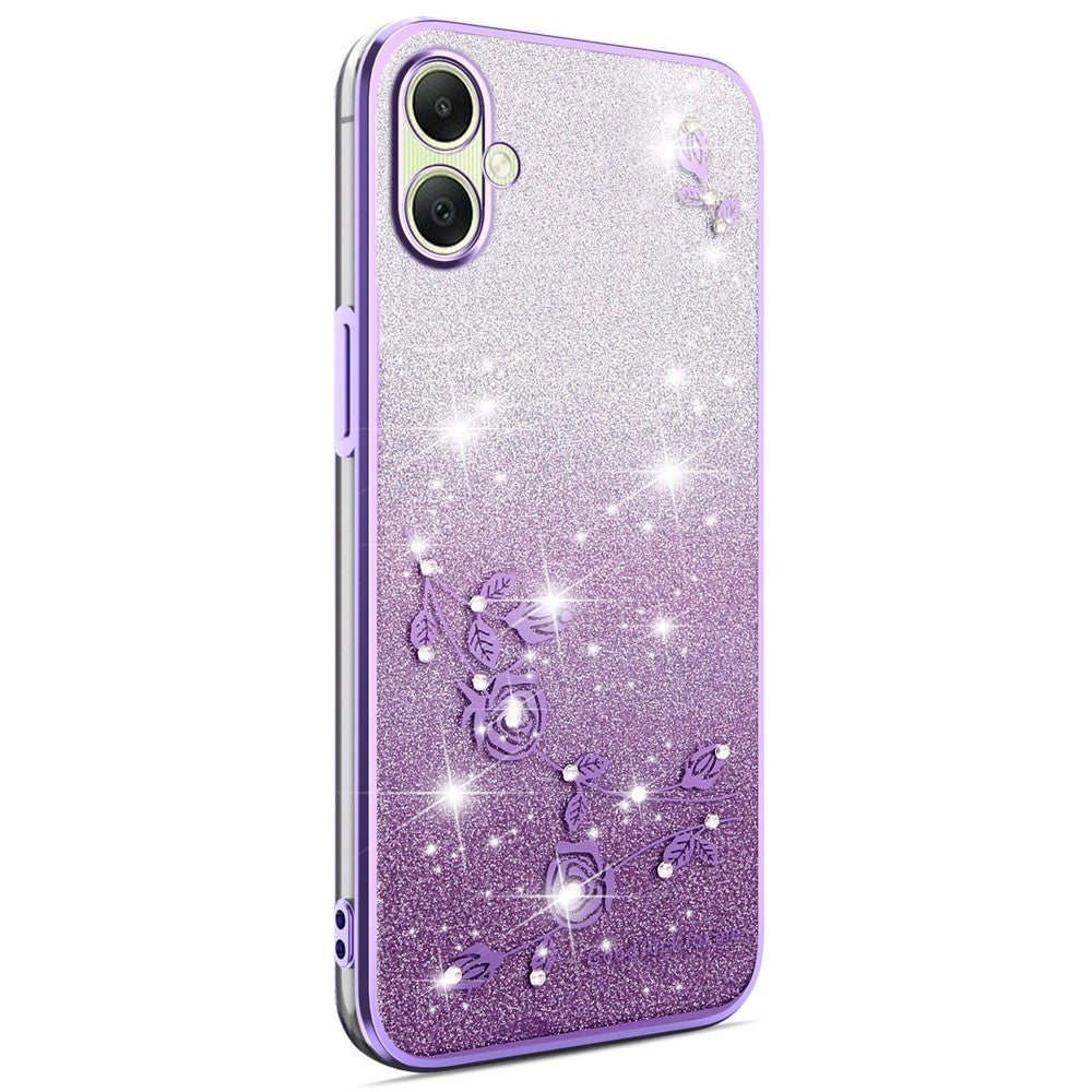 KADEM For Samsung Galaxy A06 4G Case Flower TPU Flexible Gradient Phone Cover