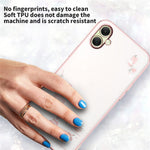 KADEM Til Samsung Galaxy A08 5G / A08 4G / A07 4G Cover Blomster Rhinestone Dekor TPU Telefoncover