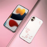 KADEM Til Samsung Galaxy A08 5G / A08 4G / A07 4G Cover Blomster Rhinestone Dekor TPU Telefoncover