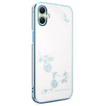 KADEM Til Samsung Galaxy A08 5G / A08 4G / A07 4G Cover Blomster Rhinestone Dekor TPU Telefoncover