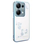 KADEM Phone Case For Xiaomi Redmi Note 13 Pro 4G / Note 14S 4G / Poco M6 Pro 4G , Flower Rhinestone Decor TPU Cover