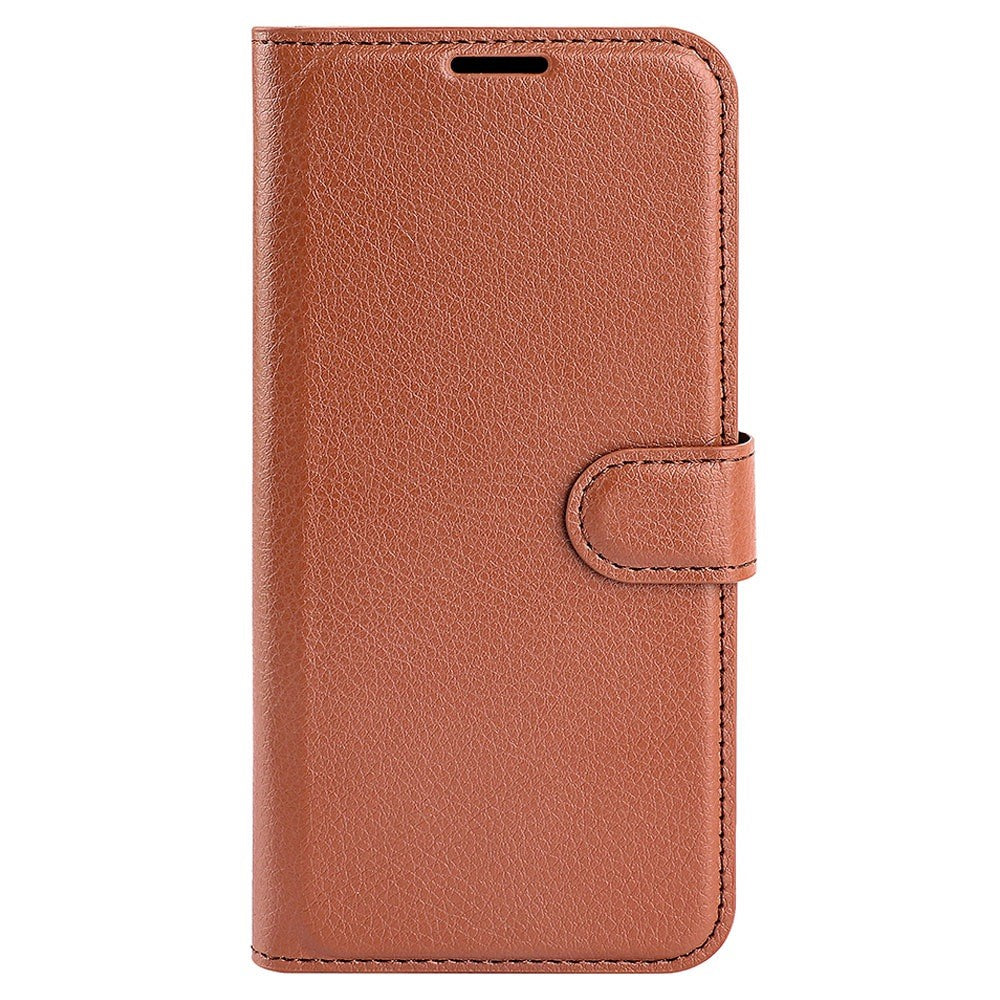 Samsung Galaxy S23 Ultra-mobilcover i PU-læder med litchitekstur, fuld beskyttelse, flipdesign, stativ og tegnebogsfunktion