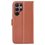 Samsung Galaxy S23 Ultra-mobilcover i PU-læder med litchitekstur, fuld beskyttelse, flipdesign, stativ og tegnebogsfunktion