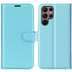 Samsung Galaxy S23 Ultra-mobilcover i PU-læder med litchitekstur, fuld beskyttelse, flipdesign, stativ og tegnebogsfunktion