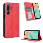 For Samsung Galaxy M36 5G Leather Case Wallet Stand Retro Texture Phone Cover
