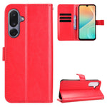 For Samsung Galaxy M36 5G PU Leather Case with Strap Crazy Horse Texture Phone Wallet Cover