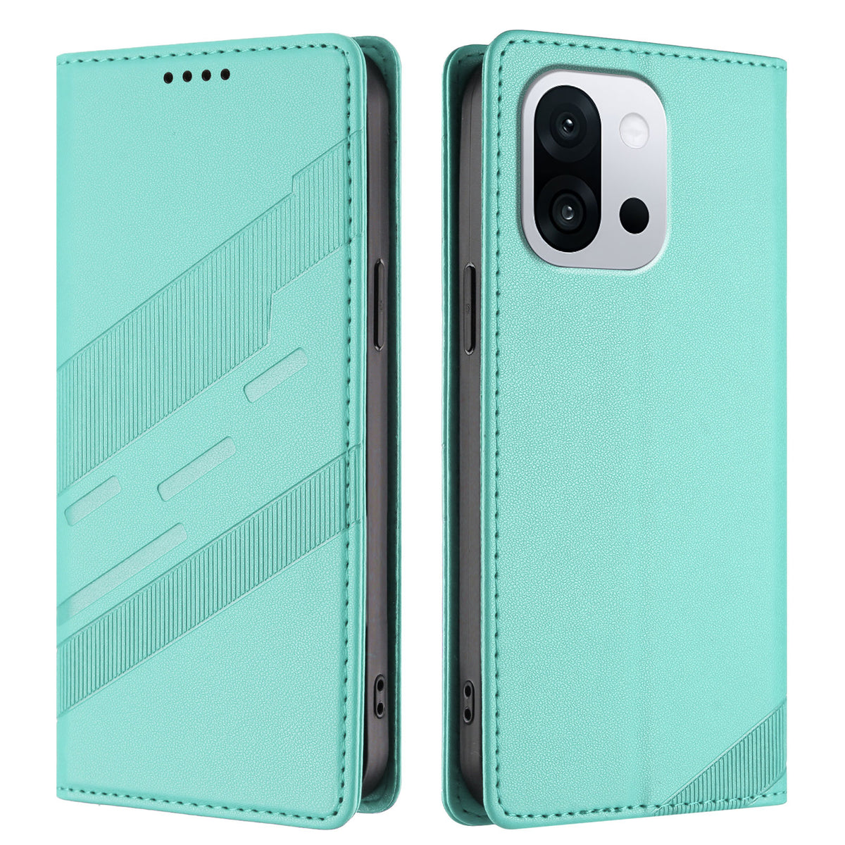 OnePlus 13T 5G mobilskal Punk Style Präglat Plånboksfodral Läderfodral