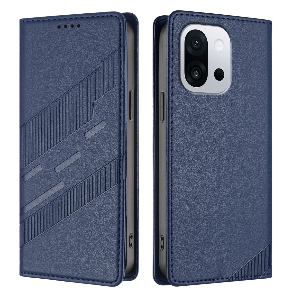 OnePlus 13T 5G mobilskal Punk Style Präglat Plånboksfodral Läderfodral