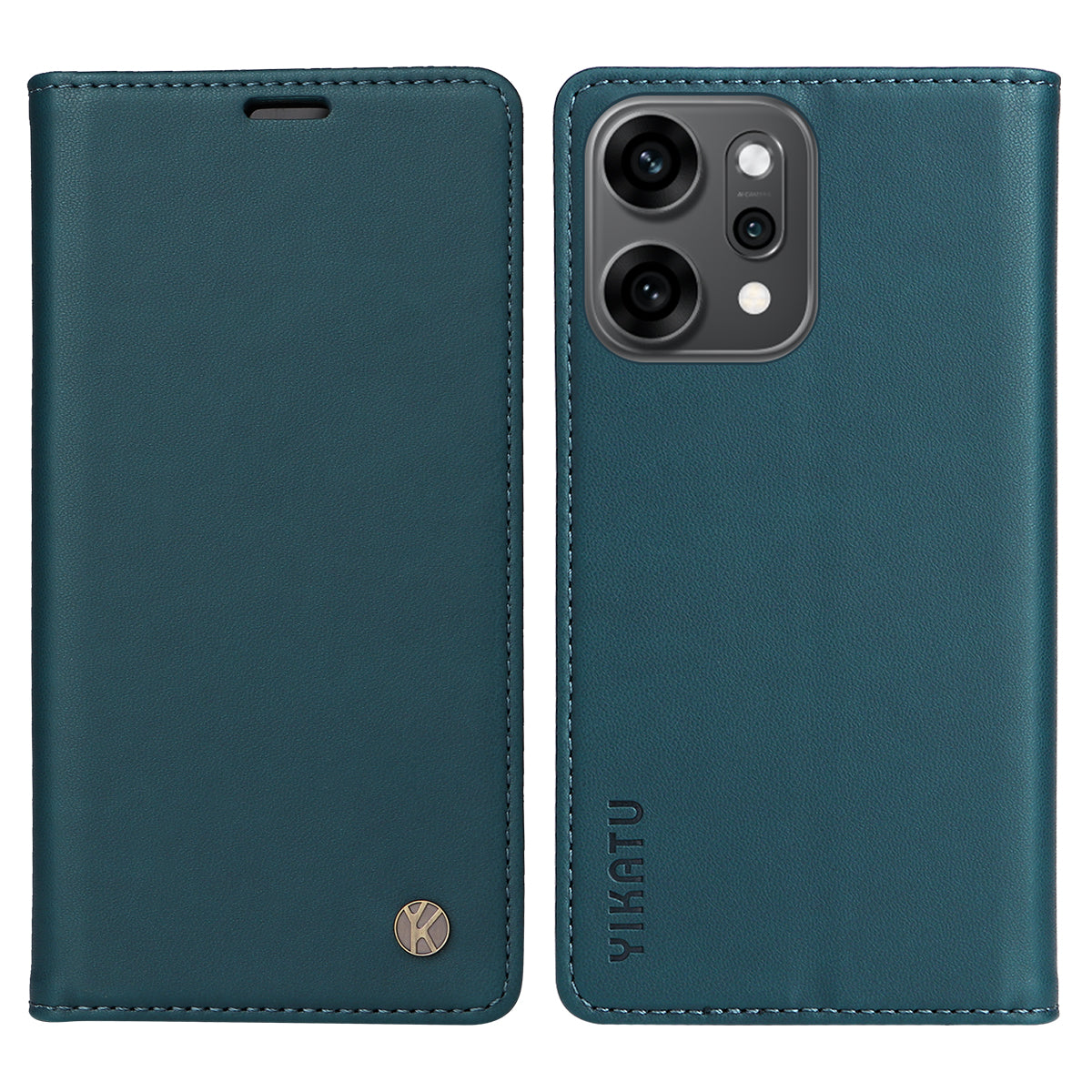 YIKATU För Oppo Reno14 Pro 5G (Kina) / Oppo Reno14 Pro 5G (Global) mobilskal Magnetisk Stängning PU Läder Mobilskal