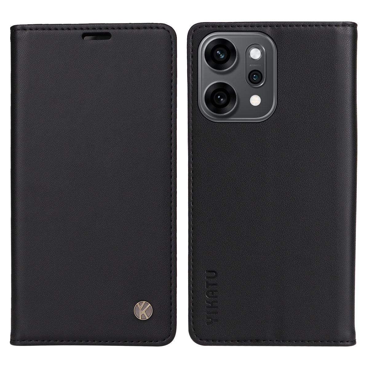 YIKATU För Oppo Reno14 Pro 5G (Kina) / Oppo Reno14 Pro 5G (Global) mobilskal Magnetisk Stängning PU Läder Mobilskal