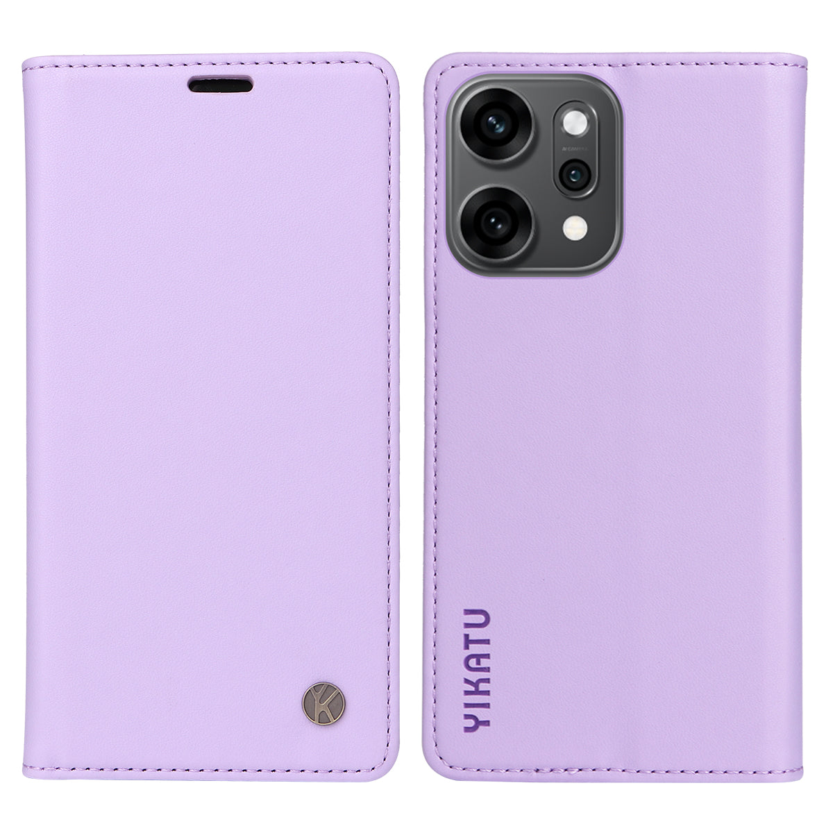 YIKATU För Oppo Reno14 Pro 5G (Kina) / Oppo Reno14 Pro 5G (Global) mobilskal Magnetisk Stängning PU Läder Mobilskal