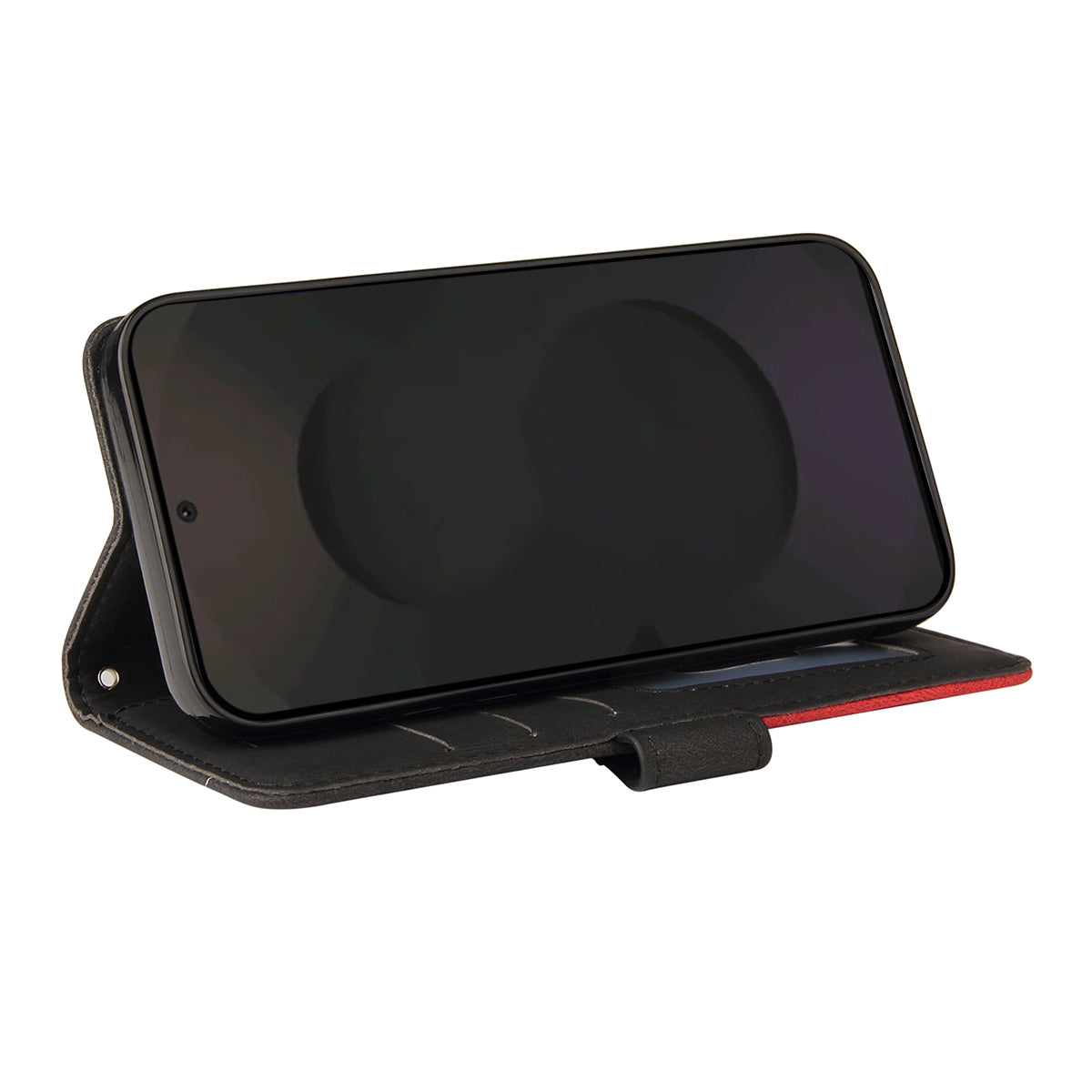 For Samsung Galaxy S25 FE Leather Phone Case Stand Wallet with Bi-colour Splicing Design