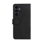 For Samsung Galaxy S25 FE Leather Phone Case Stand Wallet with Bi-colour Splicing Design