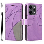 Oppo Reno14 Pro 5G (Kina) / Oppo Reno14 Pro 5G (Global) Läderfodral för mobil, stativ, plånbok med tvåfärgad skarvningsdesign