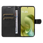 For Motorola Moto G86 5G / G86 Power 5G Leather Wallet Case with Strap Solid Color Phone Stand Cover