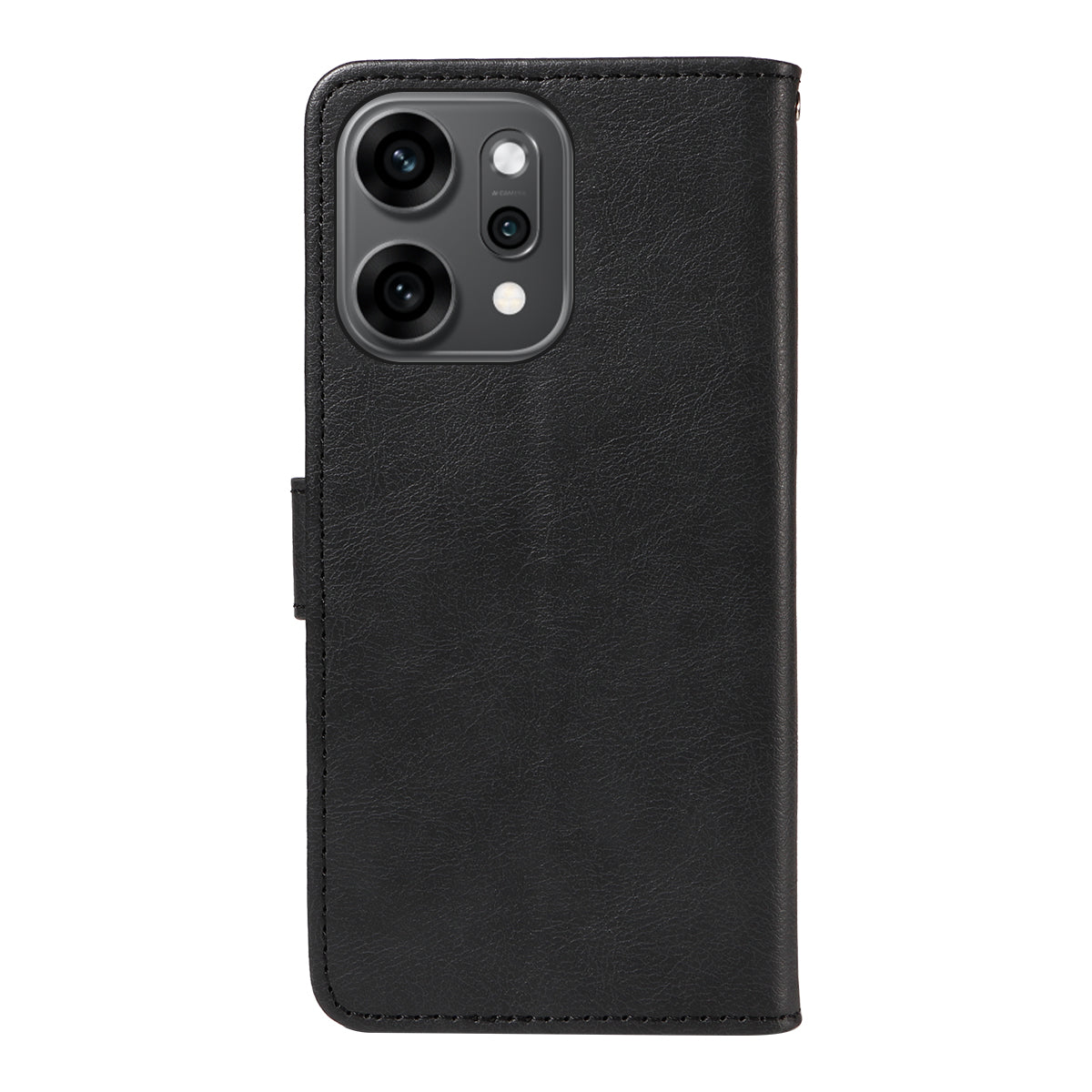 For Oppo Reno14 Pro 5G (China) / Oppo Reno14 Pro 5G (Global) Leather Wallet Case with Strap Solid Color Phone Stand Cover