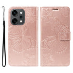 For Oppo Reno14 Pro 5G (China) / Oppo Reno14 Pro 5G (Global) Wallet Case Floral Butterfly Imprinted Leather Phone Cover Stand