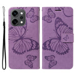 For Oppo Reno14 Pro 5G (China) / Oppo Reno14 Pro 5G (Global) Wallet Case Floral Butterfly Imprinted Leather Phone Cover Stand