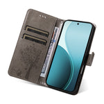For Oppo Reno14 Pro 5G (China) / Oppo Reno14 Pro 5G (Global) Phone Case with Stand Cat Tree Pattern Leather Wallet Mobile Cover