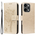 For Oppo Reno14 Pro 5G (China) / Oppo Reno14 Pro 5G (Global) Phone Case with Stand Cat Tree Pattern Leather Wallet Mobile Cover