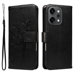 For Oppo Reno14 Pro 5G (China) / Oppo Reno14 Pro 5G (Global) Phone Case with Stand Cat Tree Pattern Leather Wallet Mobile Cover