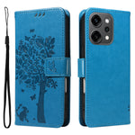 For Oppo Reno14 Pro 5G (China) / Oppo Reno14 Pro 5G (Global) Phone Case with Stand Cat Tree Pattern Leather Wallet Mobile Cover