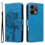 For Oppo Reno14 5G (China) / Oppo Reno14 F 5G / Oppo Reno14 5G (Global) Phone Case with Stand Cat Tree Pattern Leather Wallet Mobile Cover