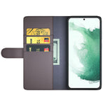 For Samsung Galaxy S23+ Case Genuine Split Leather Phone Cover with Wallet Stand