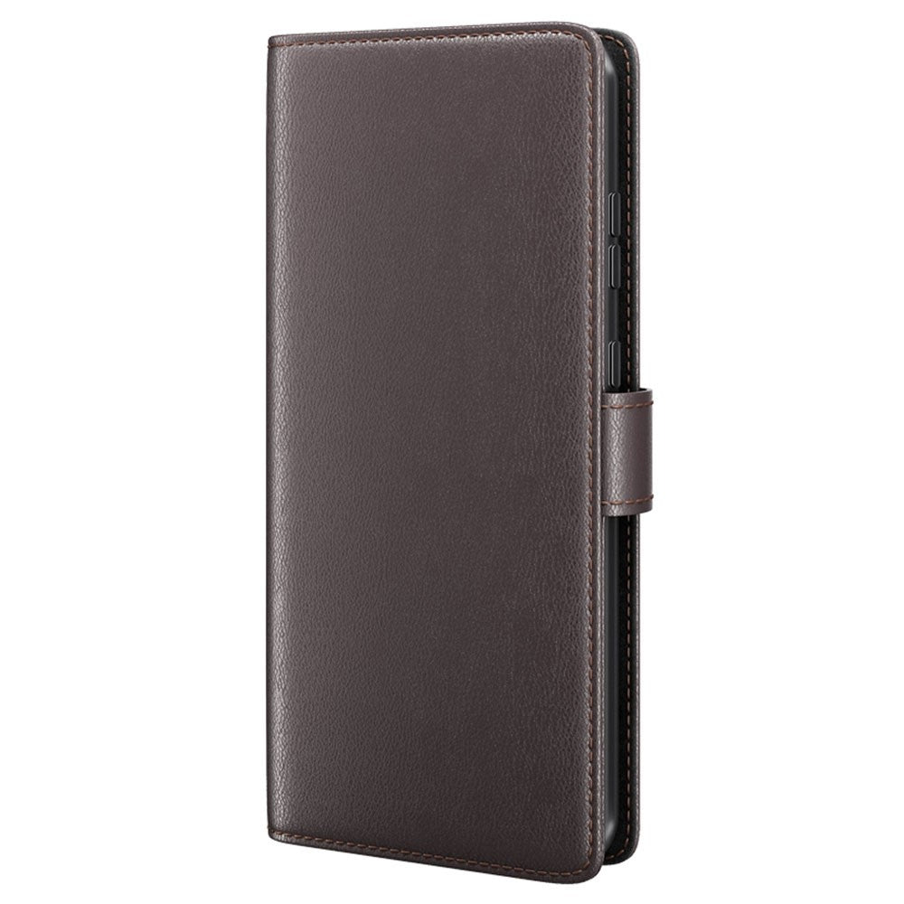 For Samsung Galaxy S23+ Case Genuine Split Leather Phone Cover with Wallet Stand