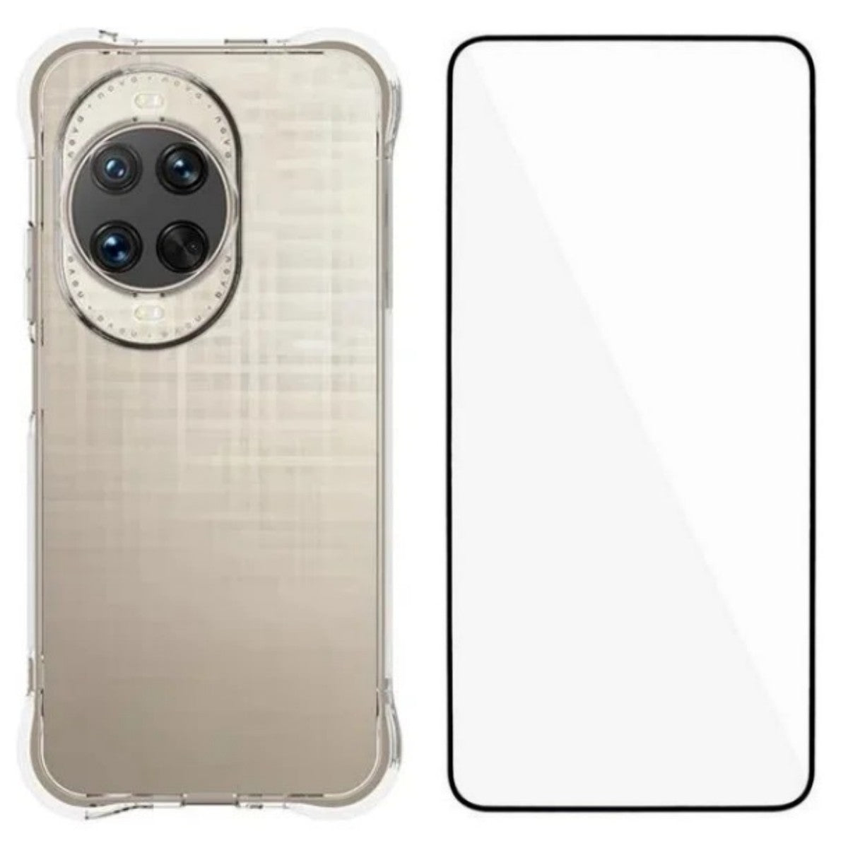 WANLONFENG För Huawei Nova 14 Ultra 5G Skal WL-serien 2.0mm TPU mobilskal med Härdat Glasfilm