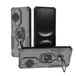 WANLONFENG For Huawei nova 14 5G Phone Case  PC TPU Back Cover Kickstand with Tempered Glass