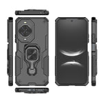 WANLONFENG For Huawei nova 14 5G Phone Case  PC TPU Back Cover Kickstand with Tempered Glass