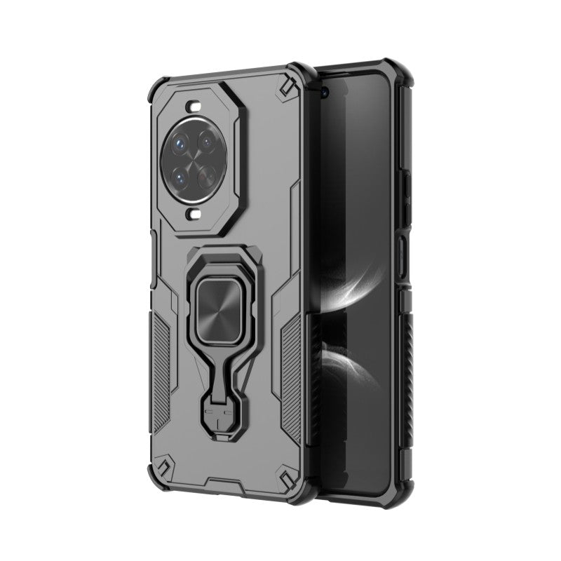 WANLONFENG For Huawei nova 14 Pro 5G Phone Case  PC TPU Back Cover Kickstand with Tempered Glass