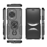 WANLONFENG For Huawei nova 14 Pro 5G Phone Case  PC TPU Back Cover Kickstand with Tempered Glass