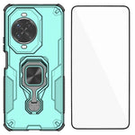 WANLONFENG For Huawei nova 14 Pro 5G Phone Case  PC TPU Back Cover Kickstand with Tempered Glass