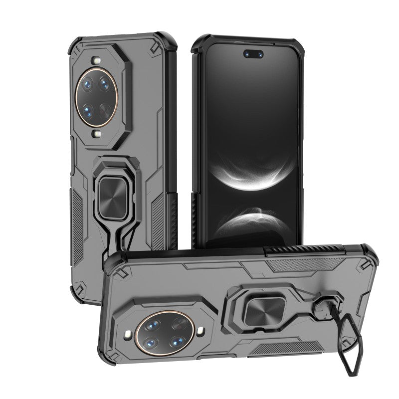 WANLONFENG-mobilcover til Huawei Nova 14 Ultra 5G, PC-TPU-bagcover, støttefod og hærdet glas