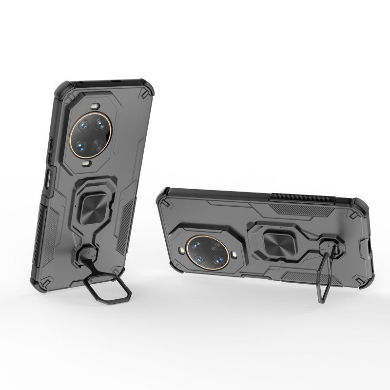 WANLONFENG-mobilcover til Huawei Nova 14 Ultra 5G, PC-TPU-bagcover, støttefod og hærdet glas