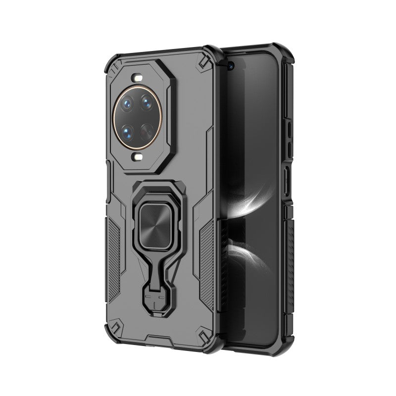 WANLONFENG-mobilcover til Huawei Nova 14 Ultra 5G, PC-TPU-bagcover, støttefod og hærdet glas