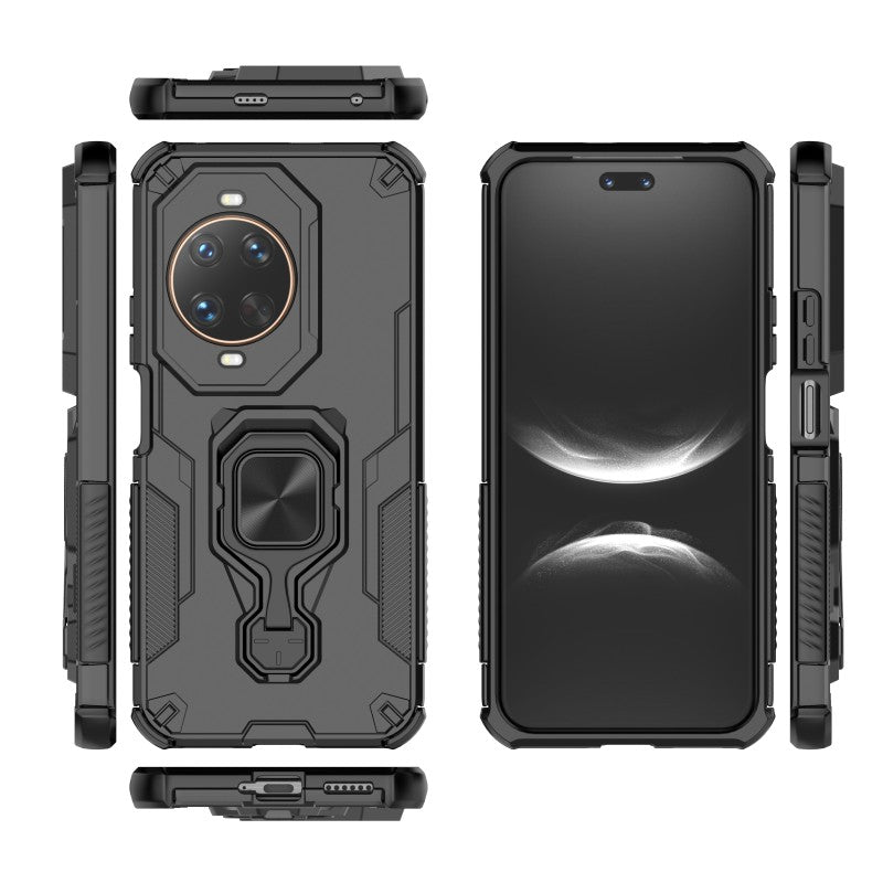WANLONFENG-mobilcover til Huawei Nova 14 Ultra 5G, PC-TPU-bagcover, støttefod og hærdet glas