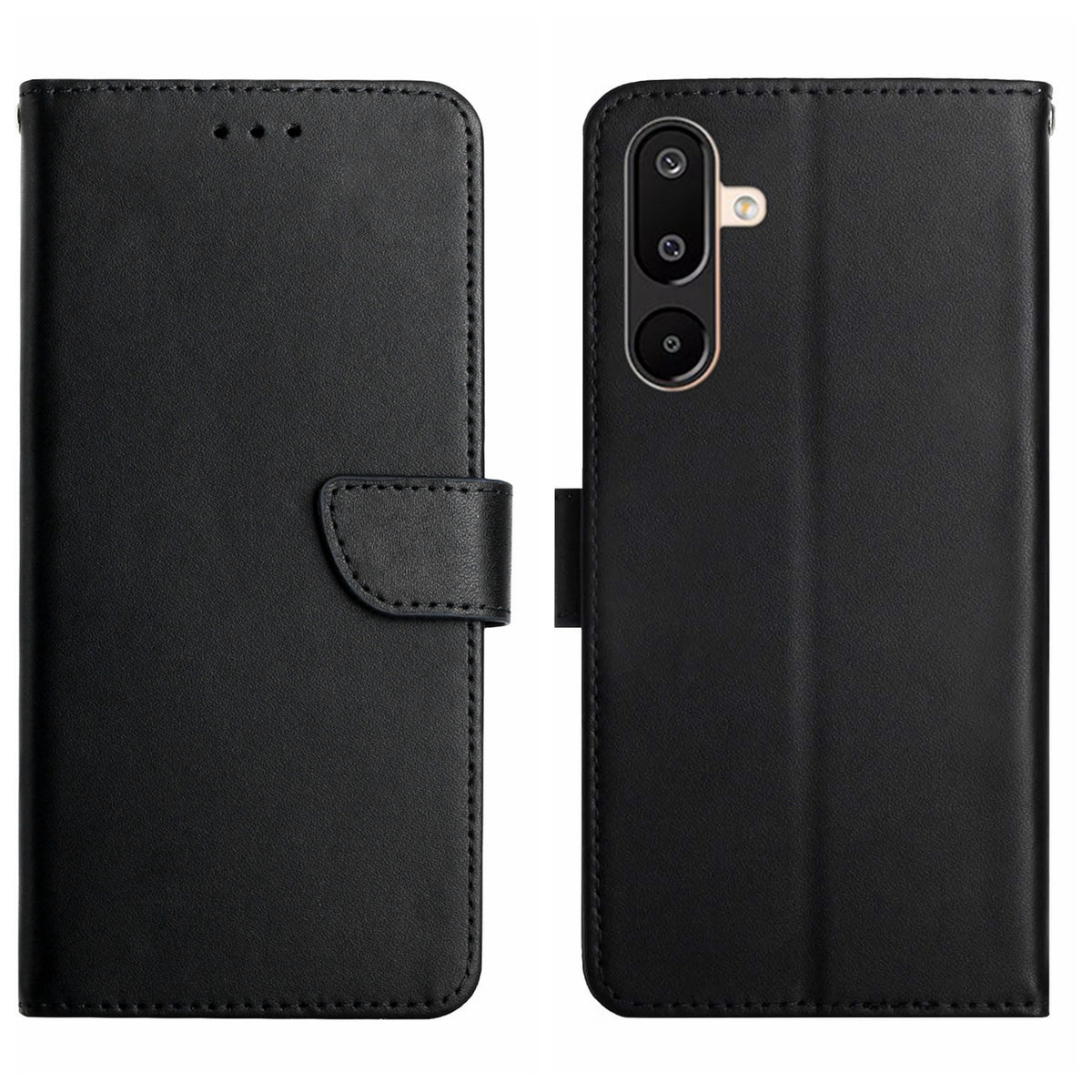 For Samsung Galaxy M36 5G Case Genuine Cow Leather Phone Cover Nappa Texture